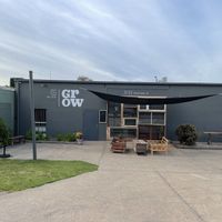 Outdoor seating at GROW in Anglesea