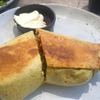 Curry wrap was really good at GROW in Anglesea