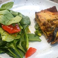 Lasagne was dry at GROW in Anglesea