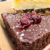 Chocolate and beetroot brownie at GROW in Anglesea