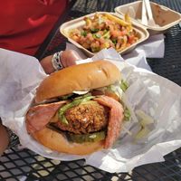 Deluxe chicken sandwich at Project Pollo in Austin