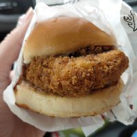 Original chik'n sandwich at Project Pollo in Austin