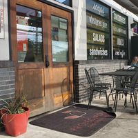 Outside seating at Project Pollo in Austin