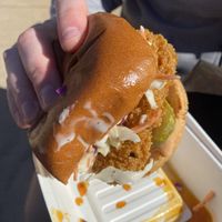 Chicken sandwich  #Veganuary at Project Pollo in Austin