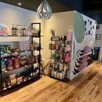 Vegan products for sale at Astoria Bistro Botanique in Gatineau