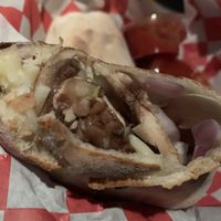 Vegan calzone  at Beavercreek Pizza Dive in Beavercreek