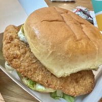 Vegan fish filet   at PLNT Burger in Mclean