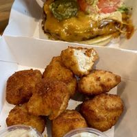 Fiesta Burger & spicy nugz   at PLNT Burger in Mclean