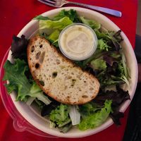 Happy vegan salad (toppings are at the bottom)  at Tender Greens in Irvine