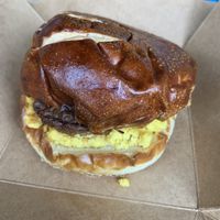 Vegan breakfast sandwich!  at Sinfull Bakery in Houston
