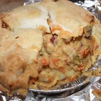 Vegetable pot pie at Sinfull Bakery in Houston