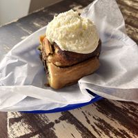 Cinnamon roll  at Sinfull Bakery in Houston