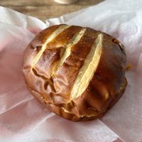 Pretzel breakfast sandwich   at Sinfull Bakery in Houston