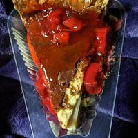 Strawberry cheesecake - so good! at Sinfull Bakery in Houston