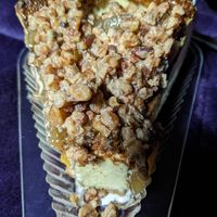 Apple pecan cheese cake - creamy, delicious. at Sinfull Bakery in Houston