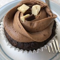 Chocolate cupcake  at Sarah's Sisters in Semaphore