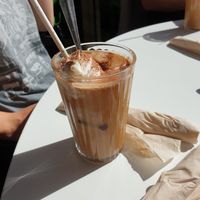 Iced latte at Sarah's Sisters in Semaphore