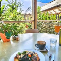 Tasty mushroom brekky at Sarah's Sisters in Semaphore