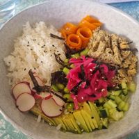 Poke bowl at Sarah's Sisters in Semaphore