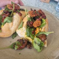 Breaky baguette at Sarah's Sisters in Semaphore