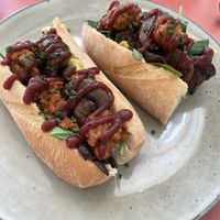 Breakfast baguette   at Sarah's Sisters in Semaphore