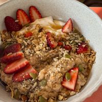 Apple porridgee  at Sarah's Sisters in Semaphore