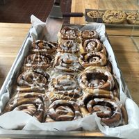 Cinnabon buns  at Le Petit Monstre in Brooklyn