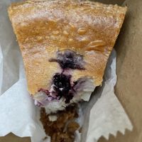 Blueberry cheesecake  at Le Petit Monstre in Brooklyn