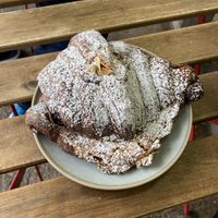 Whiskey almond croissant  at Le Petit Monstre in Brooklyn