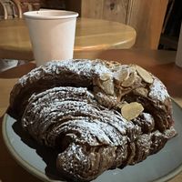 Almond croissant   at Le Petit Monstre in Brooklyn