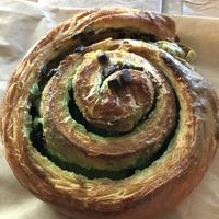 Pistachio and chocolate pastry   at Le Petit Monstre in Brooklyn