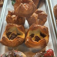 Banana and chocolate custard pastry  at Le Petit Monstre in Brooklyn