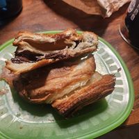 Chocolate croissant at Le Petit Monstre in Brooklyn