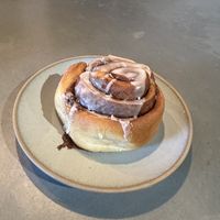 Vegan cinnamon rollls  at Le Petit Monstre in Brooklyn