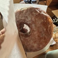 Glazed donut  at Le Petit Monstre in Brooklyn