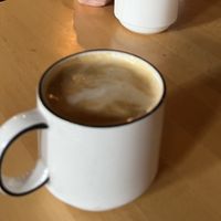 Delicious latte  at Le Petit Monstre in Brooklyn