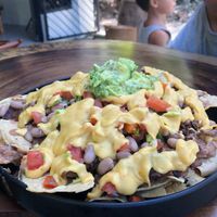 Nachos with asada  at Tapatia Vegan Tacos in Tulum