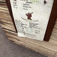   at Tapatia Vegan Tacos in Tulum