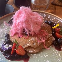 Blue berry pancakes - specials board  at The Old Garage in Camberwell