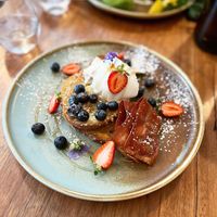 Vegan French toast  at The Old Garage in Camberwell