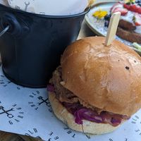 Chicken burger at The Old Garage in Camberwell