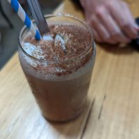 Iced chocolate (can with ice cream) at The Old Garage in Camberwell