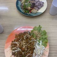 Vegan Pad Thai and Stir Fry mixed with Mushrooms   at Ming Kwan - Suthep in Chiang Mai