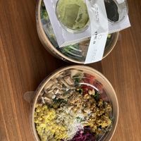 How we got our salads and dressings  at THE_B in Tokyo