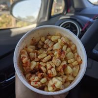 Corn with chili & lime (vegan) at Monky Bowl in Salinas