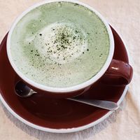 Latte at LouLou Vegan in Jeju