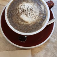 Hoji latte 👍 at LouLou Vegan in Jeju