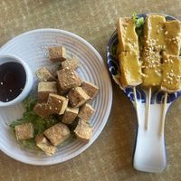 Salt and Pepper Tofu & Satay Tofu Skewers #Veganuary at Sarinya Thai Fusion in Moonah