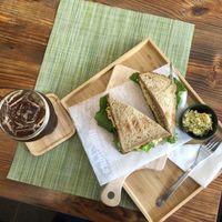 Eggless egg sandwich at ByTOFU in Seoul