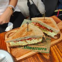 The BOMB eggless sandwich at ByTOFU in Seoul